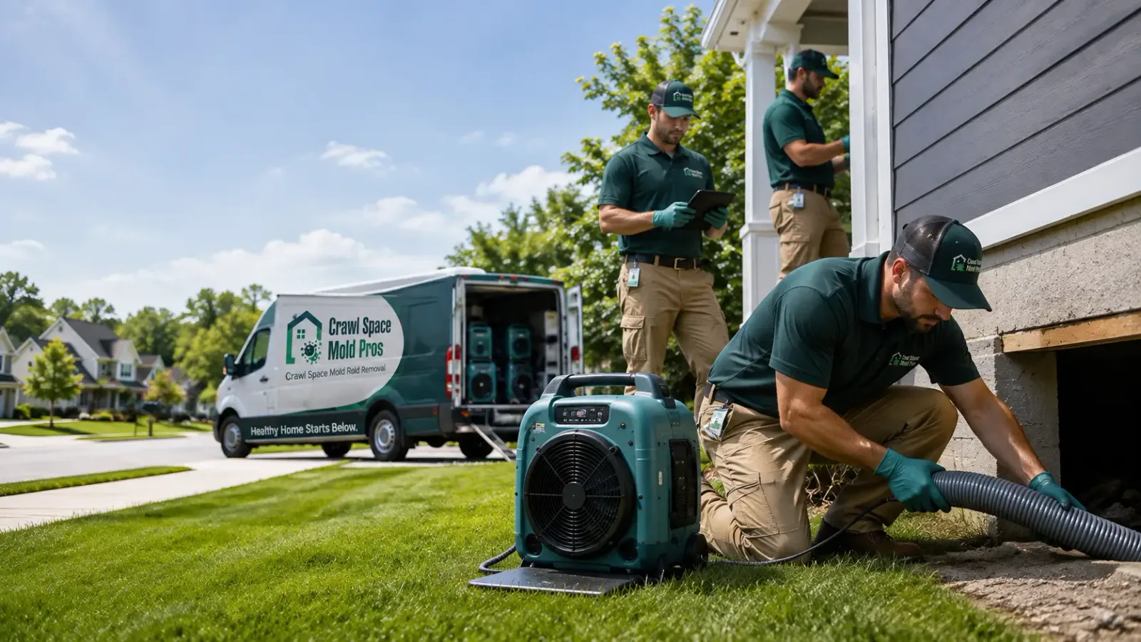 Crawl Space Mold Removal in Bel Aire, KS